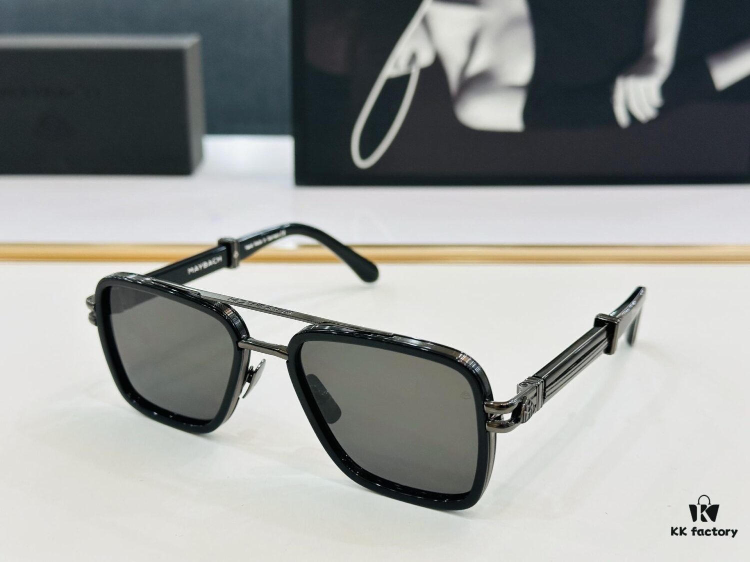 High-Quality MAYBACH Z35 Sunglasses, Exquisite Craftsmanship, Premium Feel, Size 53-21-145