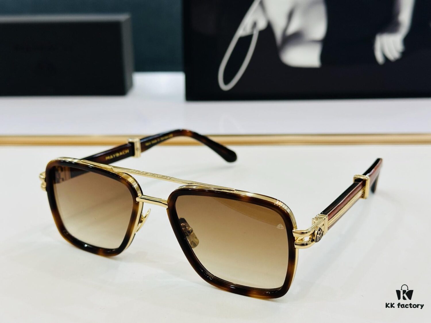 High-Quality MAYBACH Z35 Sunglasses, Exquisite Craftsmanship, Premium Feel, Size 53-21-145