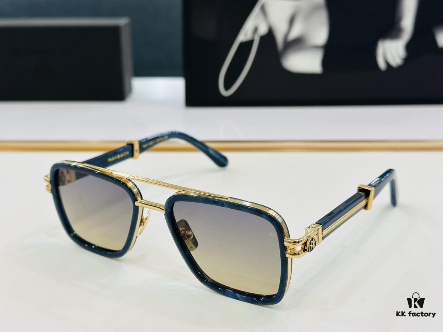 High-Quality MAYBACH Z35 Sunglasses, Exquisite Craftsmanship, Premium Feel, Size 53-21-145