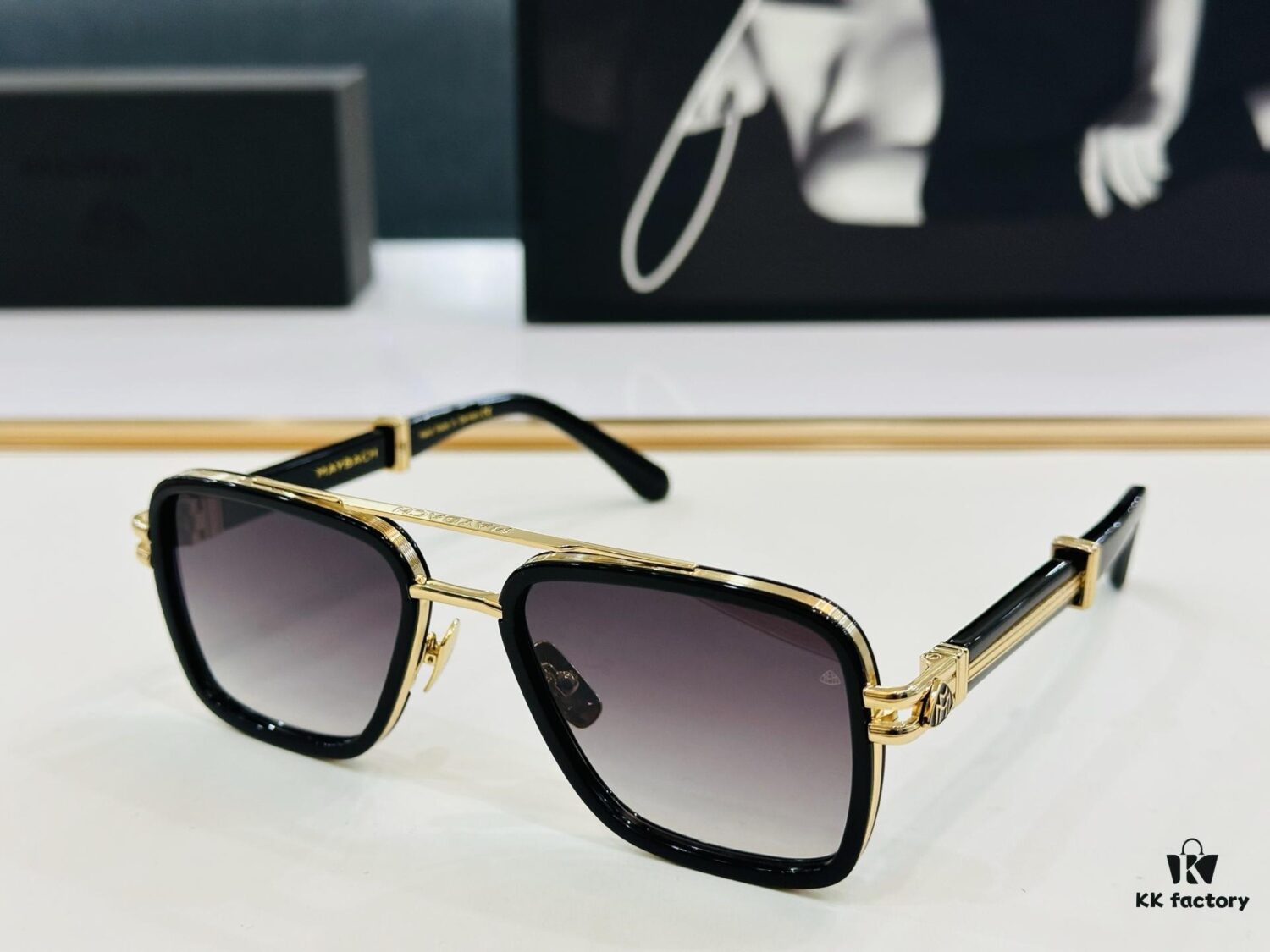 High-Quality MAYBACH Z35 Sunglasses, Exquisite Craftsmanship, Premium Feel, Size 53-21-145