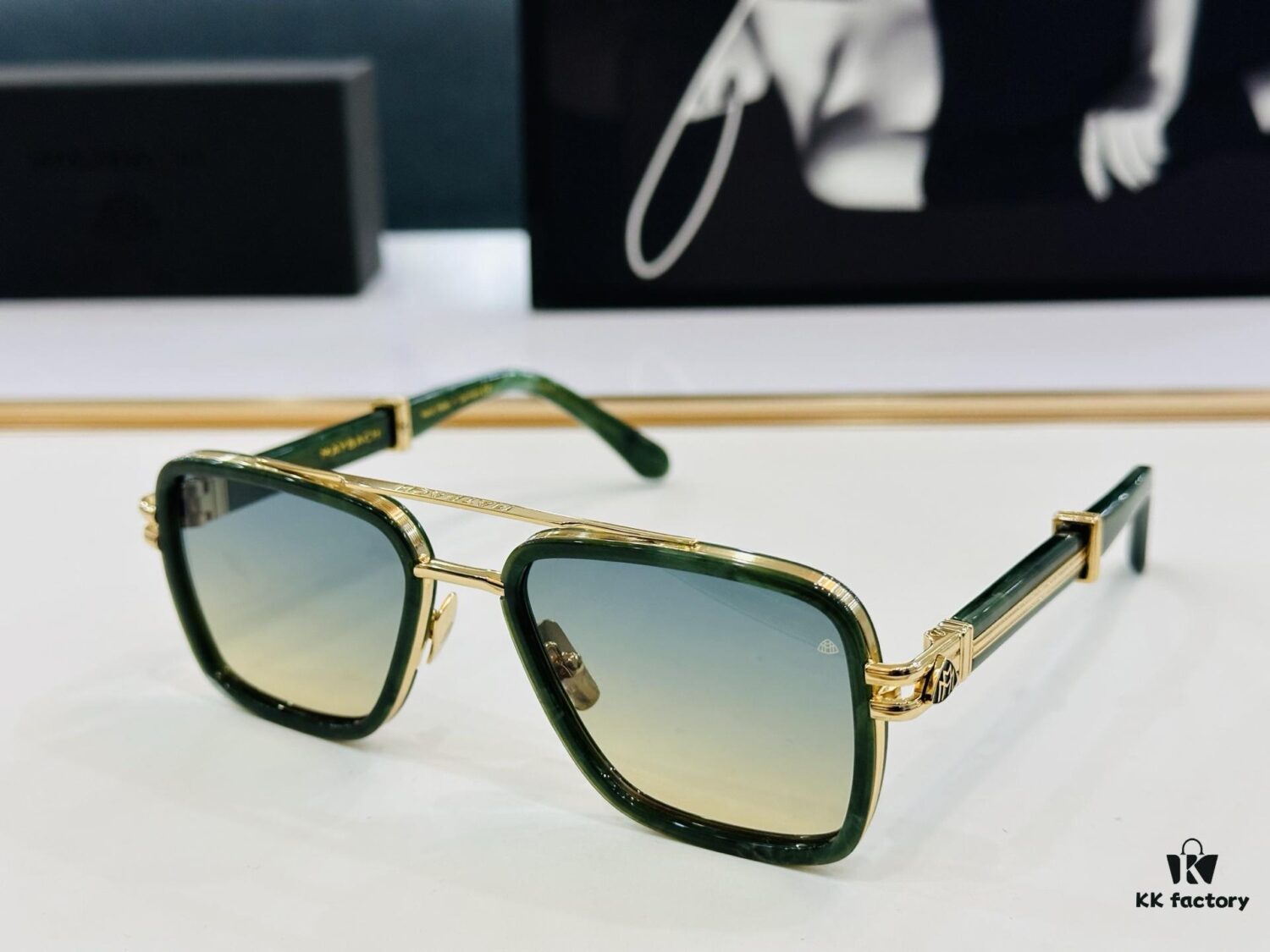 High-Quality MAYBACH Z35 Sunglasses, Exquisite Craftsmanship, Premium Feel, Size 53-21-145