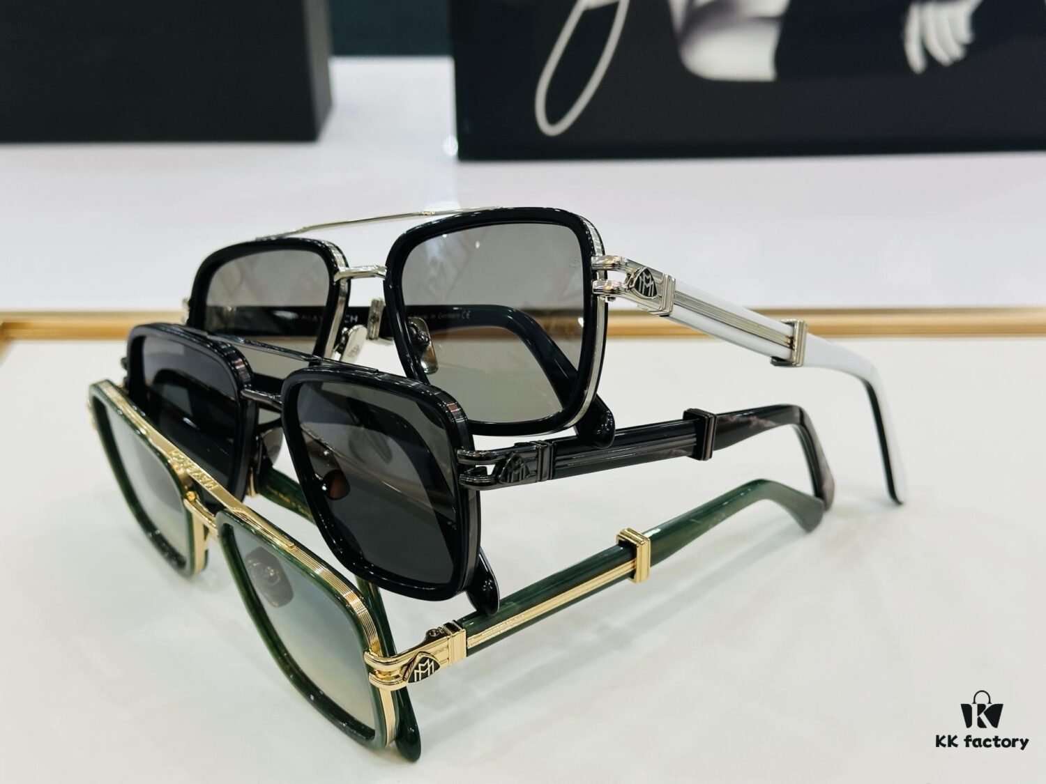 High-Quality MAYBACH Z35 Sunglasses, Exquisite Craftsmanship, Premium Feel, Size 53-21-145