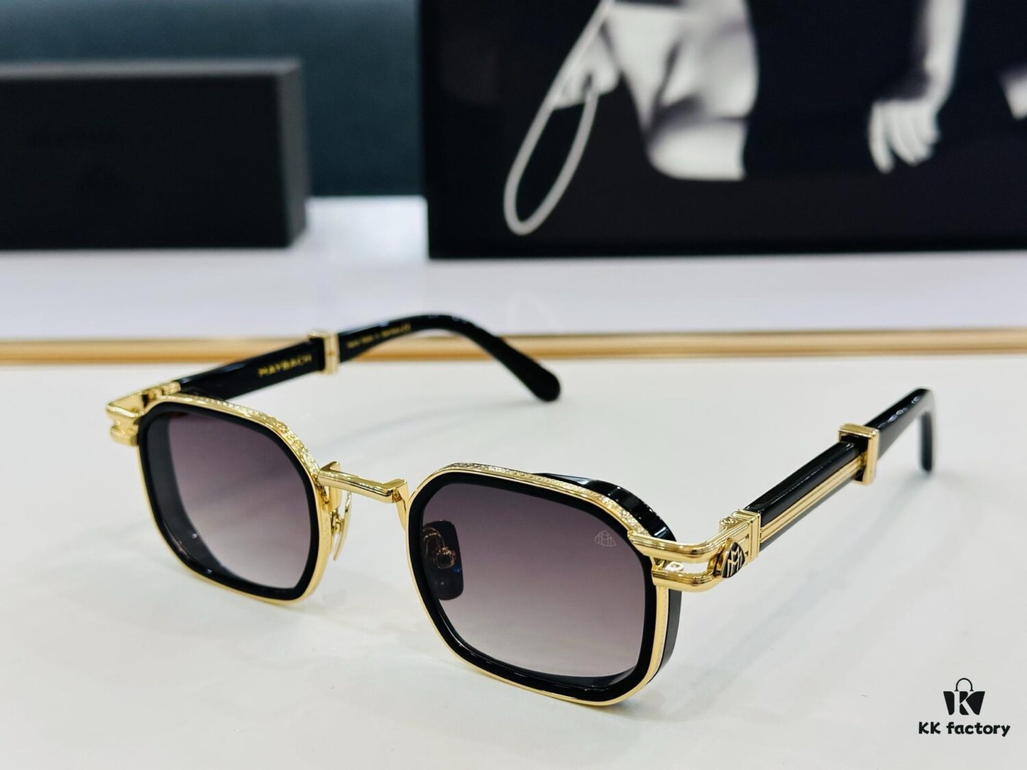 High-Quality MAYBACH Z33 Sunglasses, Exquisite Craftsmanship, Premium Feel, Model 48-26-146