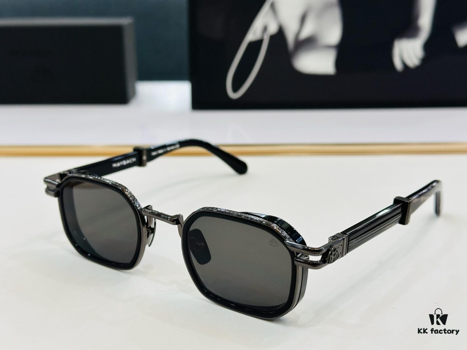 High-Quality MAYBACH Z33 Sunglasses, Exquisite Craftsmanship, Premium Feel, Model 48-26-146