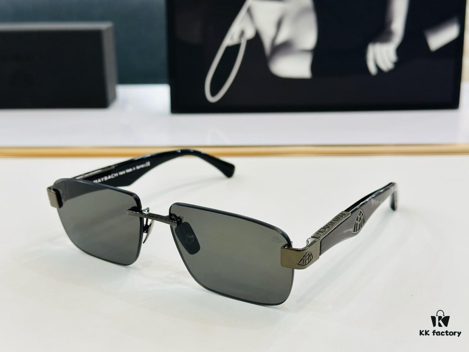 High-Quality MAYBACH Z25 Sunglasses, Exquisite Craftsmanship, Premium Feel, Size: 57-17-140