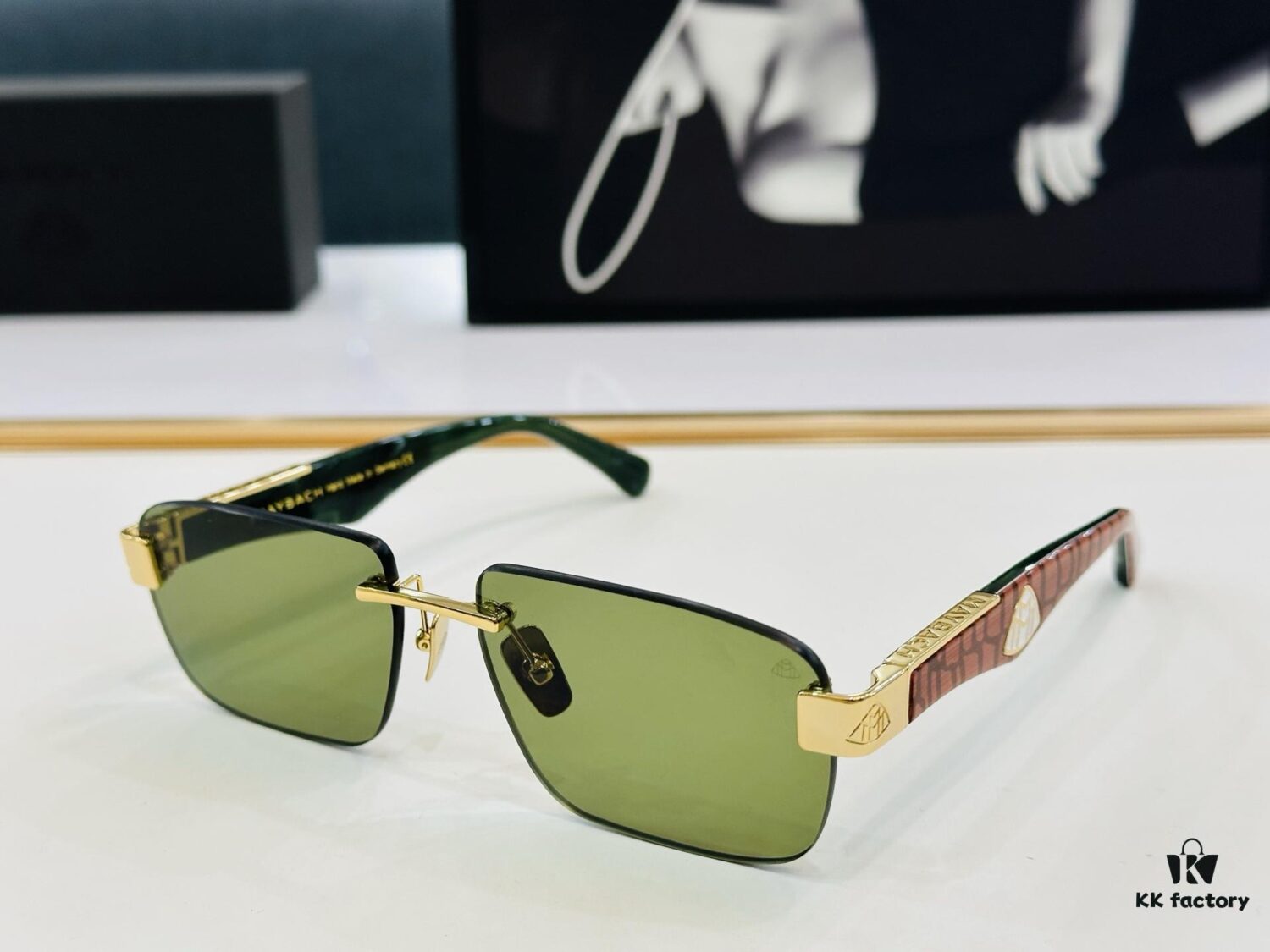 High-Quality MAYBACH Z25 Sunglasses, Exquisite Craftsmanship, Premium Feel, Size: 57-17-140