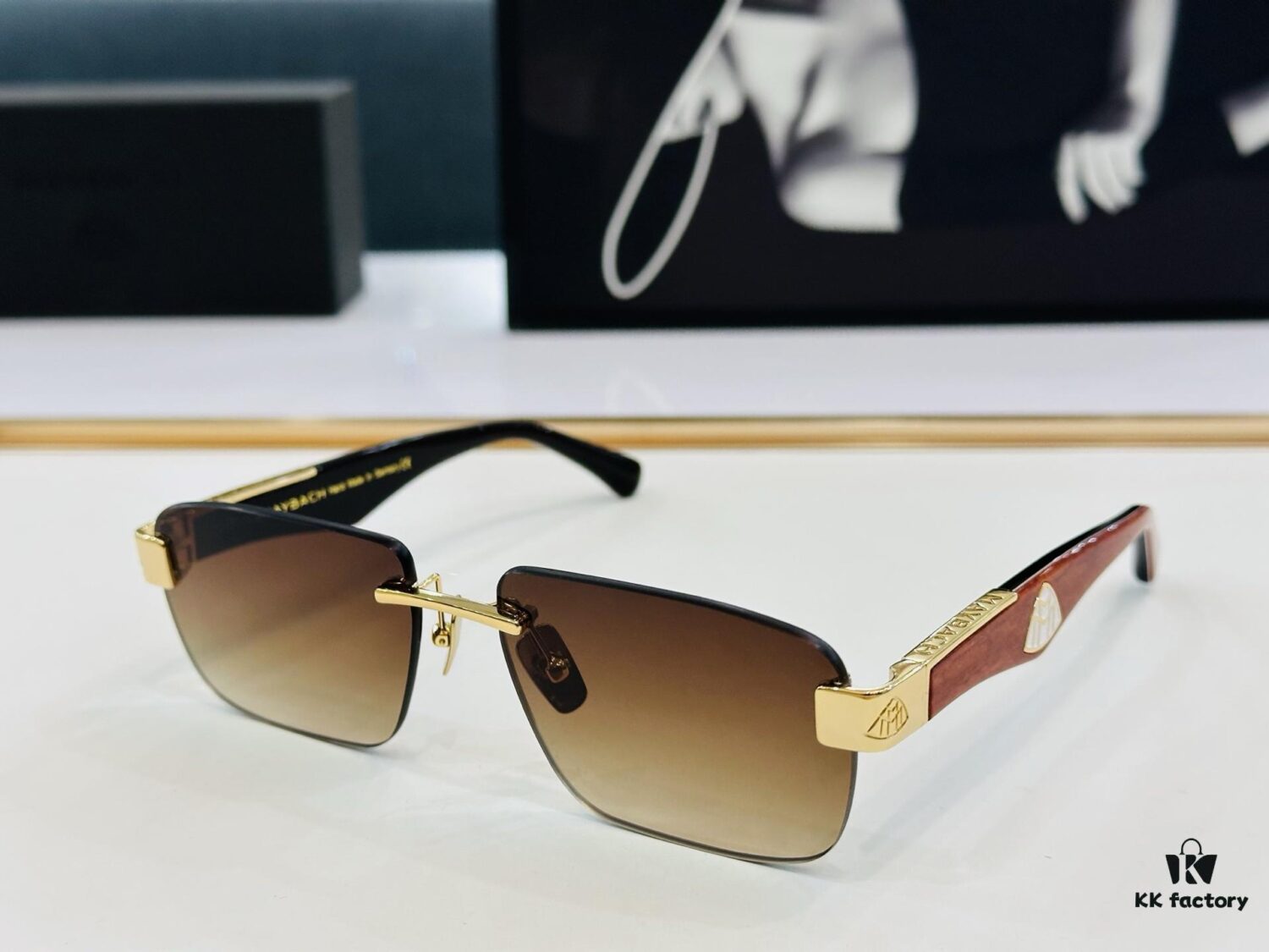 High-Quality MAYBACH Z25 Sunglasses, Exquisite Craftsmanship, Premium Feel, Size: 57-17-140