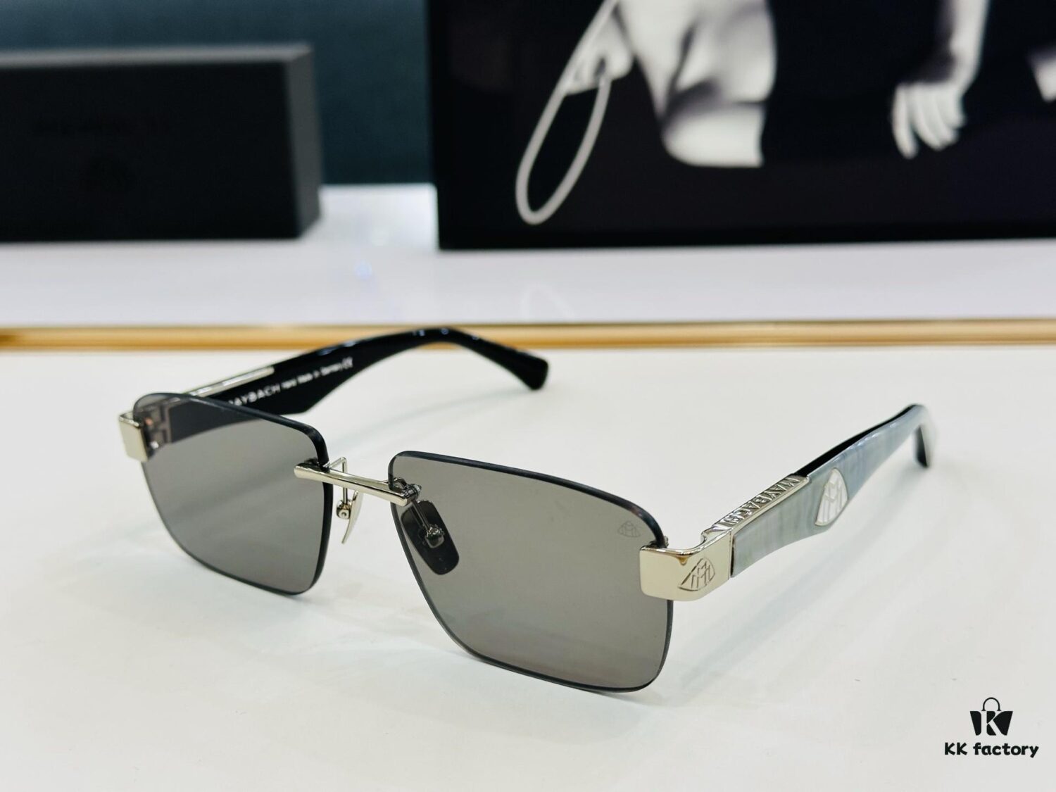 High-Quality MAYBACH Z25 Sunglasses, Exquisite Craftsmanship, Premium Feel, Size: 57-17-140