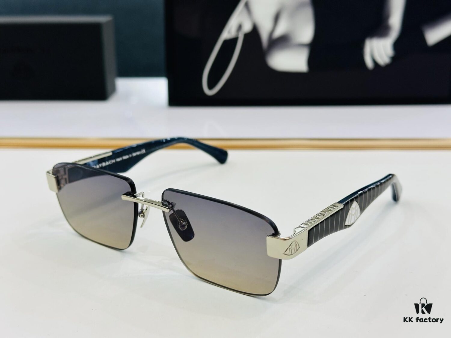 High-Quality MAYBACH Z25 Sunglasses, Exquisite Craftsmanship, Premium Feel, Size: 57-17-140