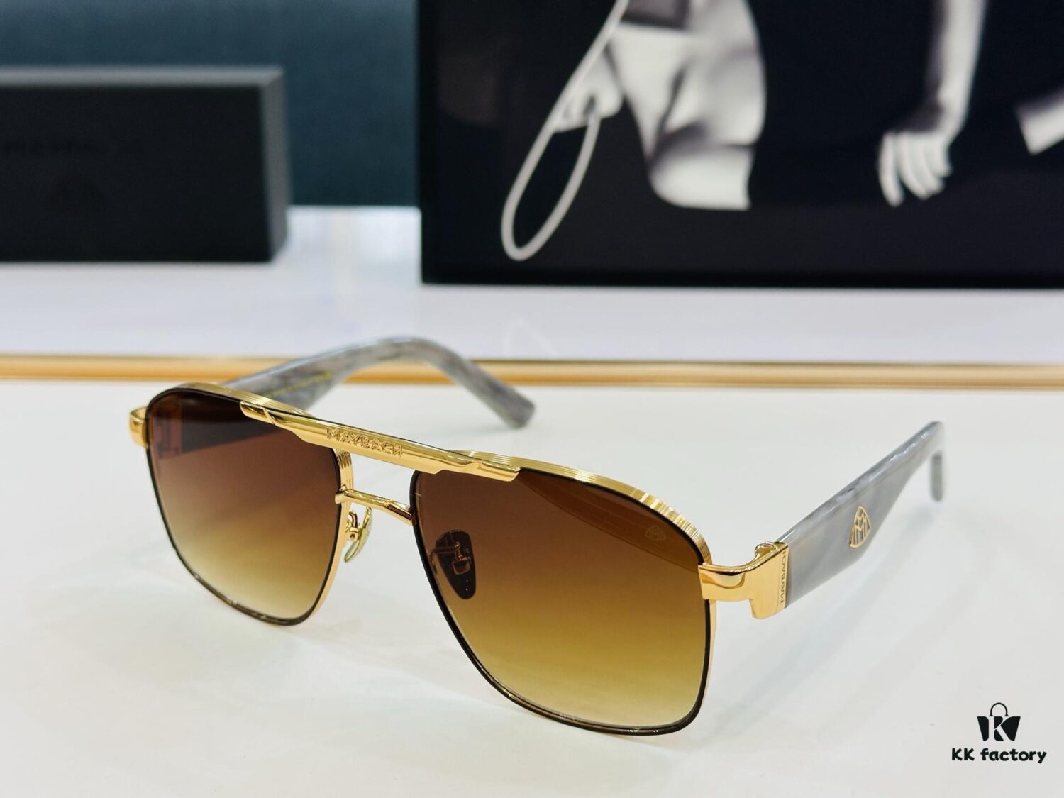 High-Quality MAYBACH Z114 Sunglasses, Exquisite Craftsmanship, Premium Feel, Size: 59-17-142