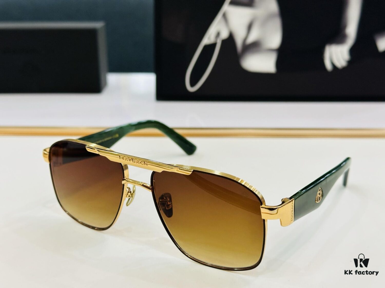 High-Quality MAYBACH Z114 Sunglasses, Exquisite Craftsmanship, Premium Feel, Size: 59-17-142