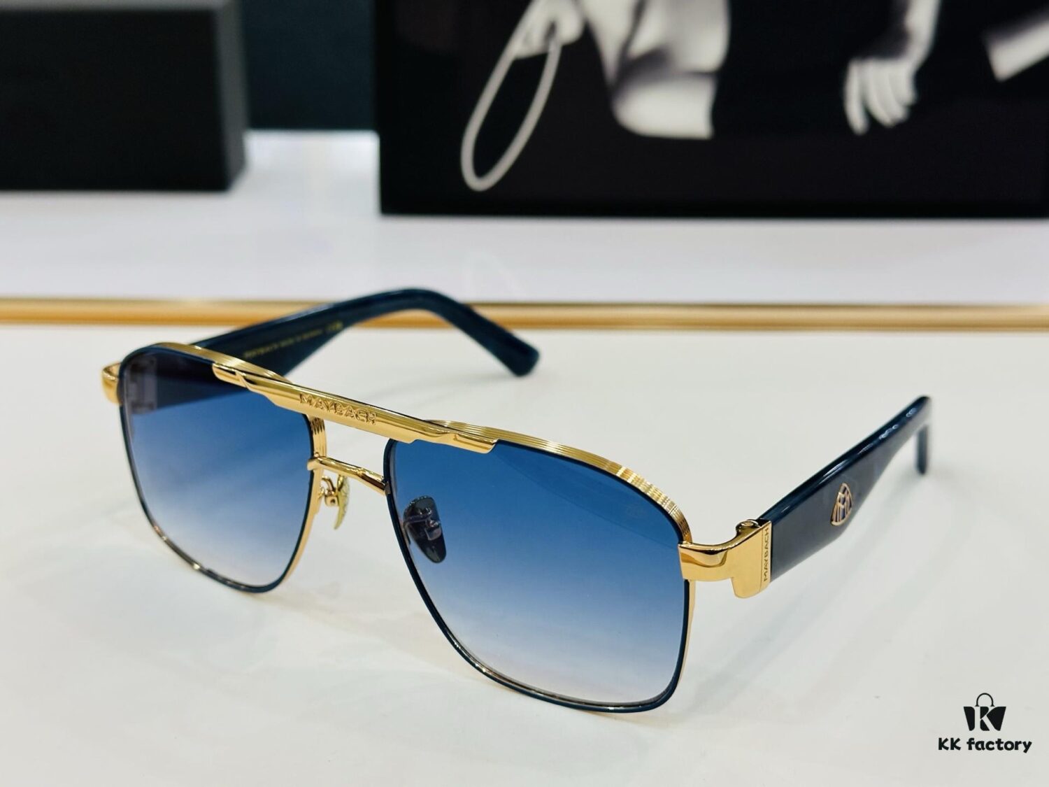 High-Quality MAYBACH Z114 Sunglasses, Exquisite Craftsmanship, Premium Feel, Size: 59-17-142