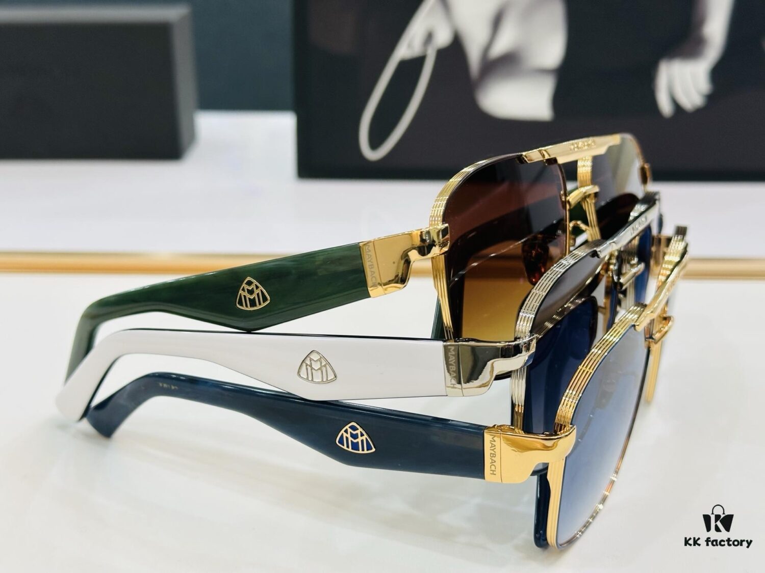 High-Quality MAYBACH Z114 Sunglasses, Exquisite Craftsmanship, Premium Feel, Size: 59-17-142