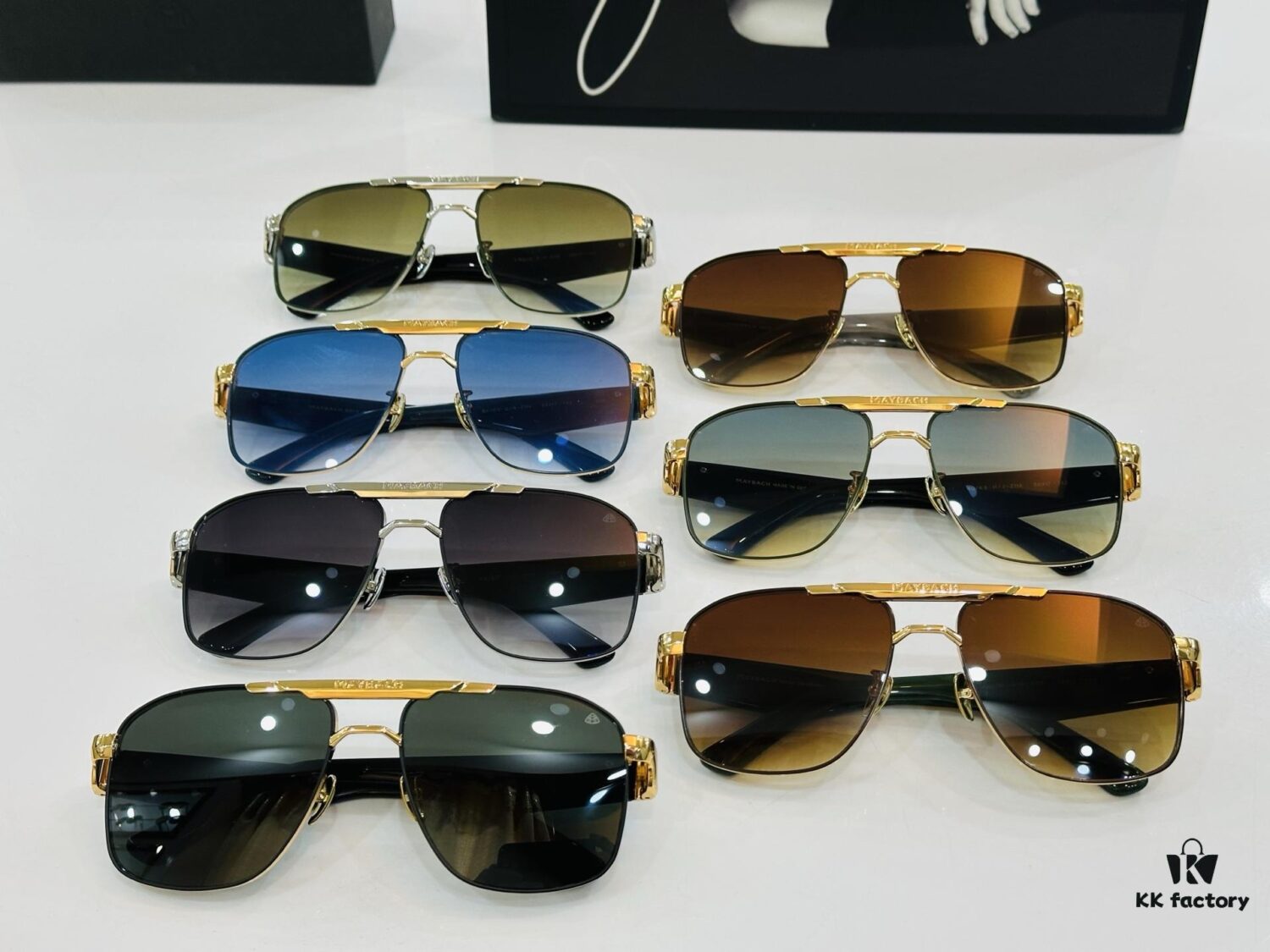 High-Quality MAYBACH Z114 Sunglasses, Exquisite Craftsmanship, Premium Feel, Size: 59-17-142