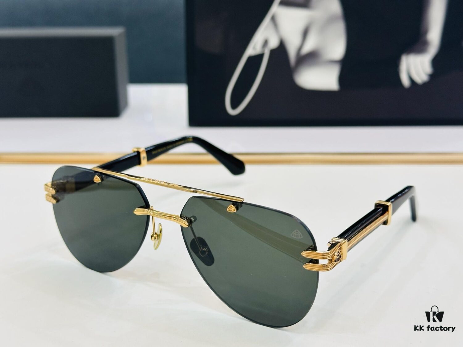 High-Quality MAYBAC*H Z103 Sunglasses, Exquisite Craftsmanship, Premium Feel, Frame Size: 62-17-145