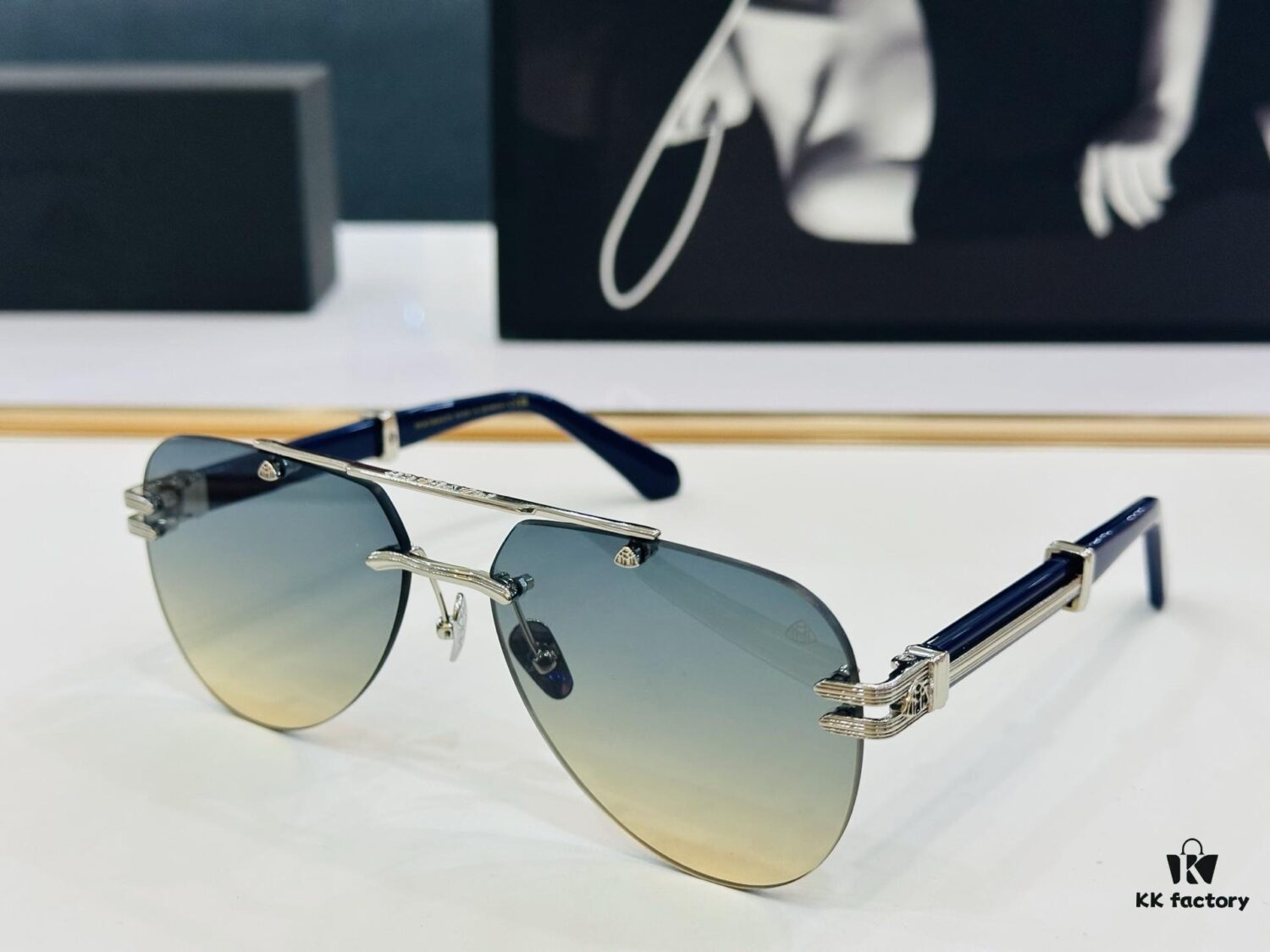 High-Quality MAYBAC*H Z103 Sunglasses, Exquisite Craftsmanship, Premium Feel, Frame Size: 62-17-145