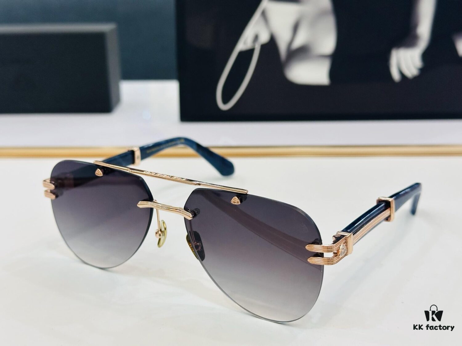 High-Quality MAYBAC*H Z103 Sunglasses, Exquisite Craftsmanship, Premium Feel, Frame Size: 62-17-145