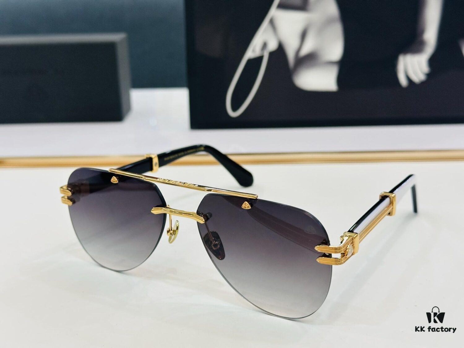 High-Quality MAYBAC*H Z103 Sunglasses, Exquisite Craftsmanship, Premium Feel, Frame Size: 62-17-145