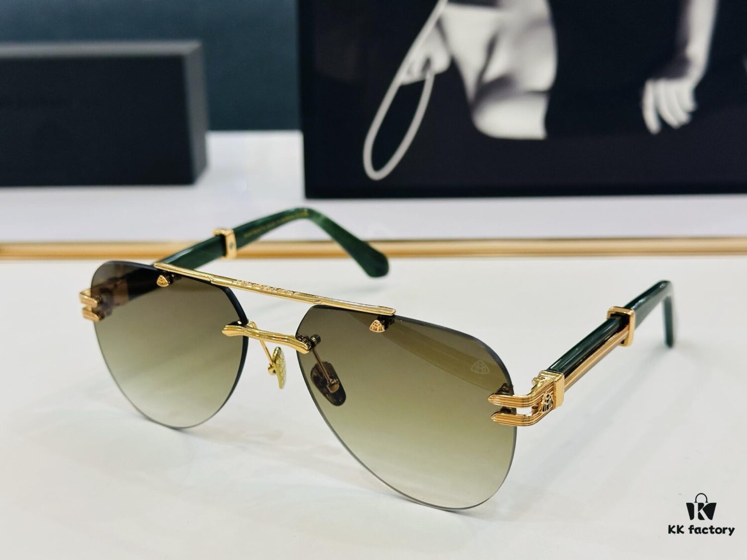 High-Quality MAYBAC*H Z103 Sunglasses, Exquisite Craftsmanship, Premium Feel, Frame Size: 62-17-145