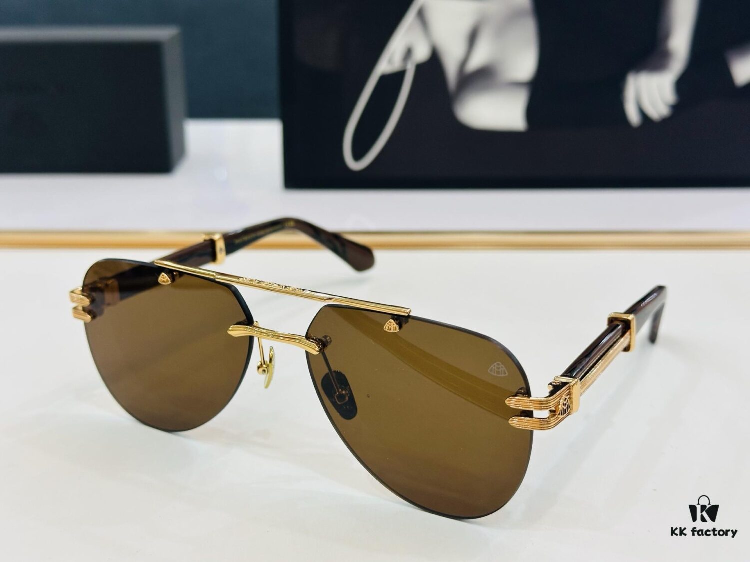 High-Quality MAYBAC*H Z103 Sunglasses, Exquisite Craftsmanship, Premium Feel, Frame Size: 62-17-145