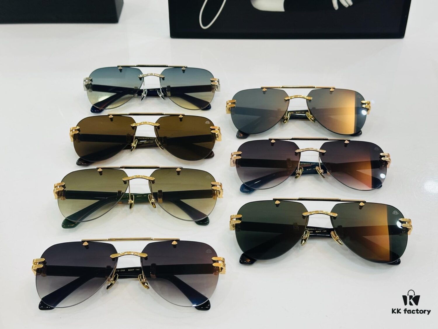 High-Quality MAYBAC*H Z103 Sunglasses, Exquisite Craftsmanship, Premium Feel, Frame Size: 62-17-145