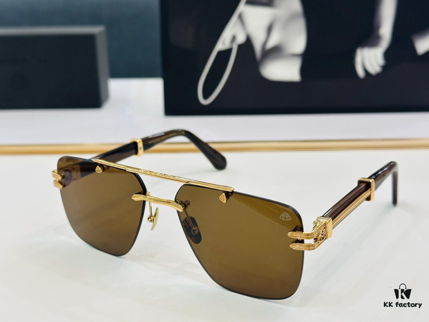 High-Quality MAYBACH Z102 Sunglasses, Exquisitely Crafted, Premium Feel, Size 61-17-145