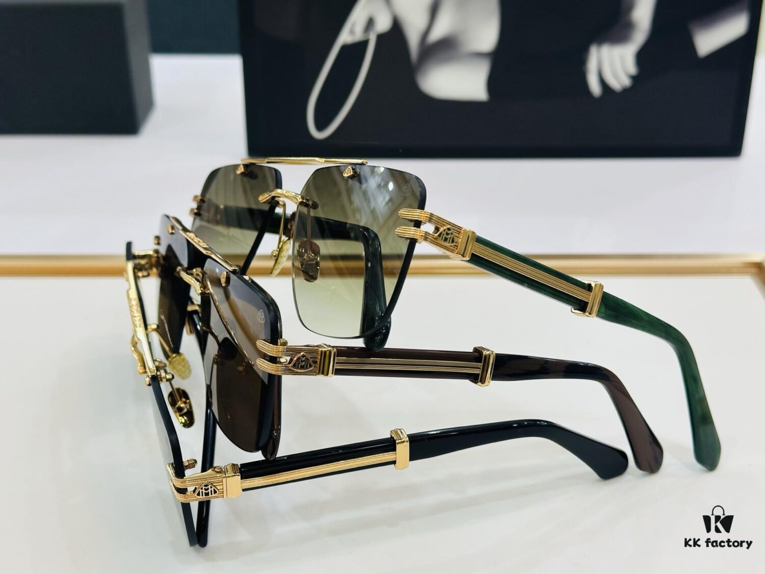 High-Quality MAYBACH Z102 Sunglasses, Exquisitely Crafted, Premium Feel, Size 61-17-145