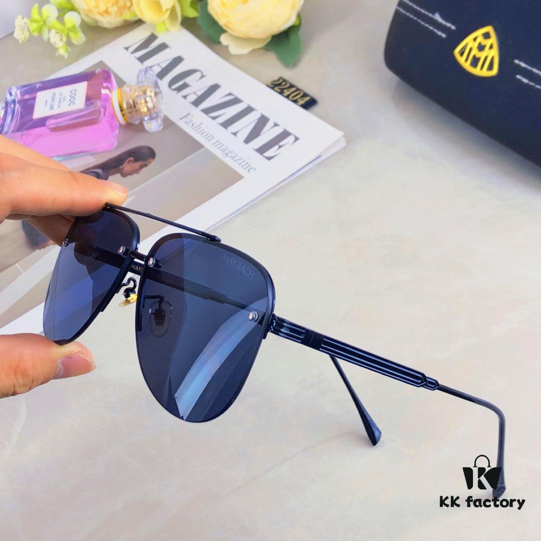 Maybac*ins Fashionable Metal Double-Bridge Oversized Pilot Sunglasses, Stylish Unisex Sun Glasses for Streetwear and Casual Outdoor Use with Strong Light Protection