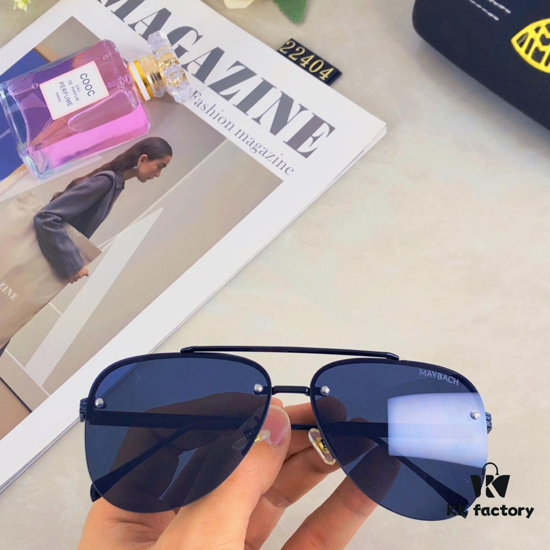 Maybac*ins Fashionable Metal Double-Bridge Oversized Pilot Sunglasses, Stylish Unisex Sun Glasses for Streetwear and Casual Outdoor Use with Strong Light Protection