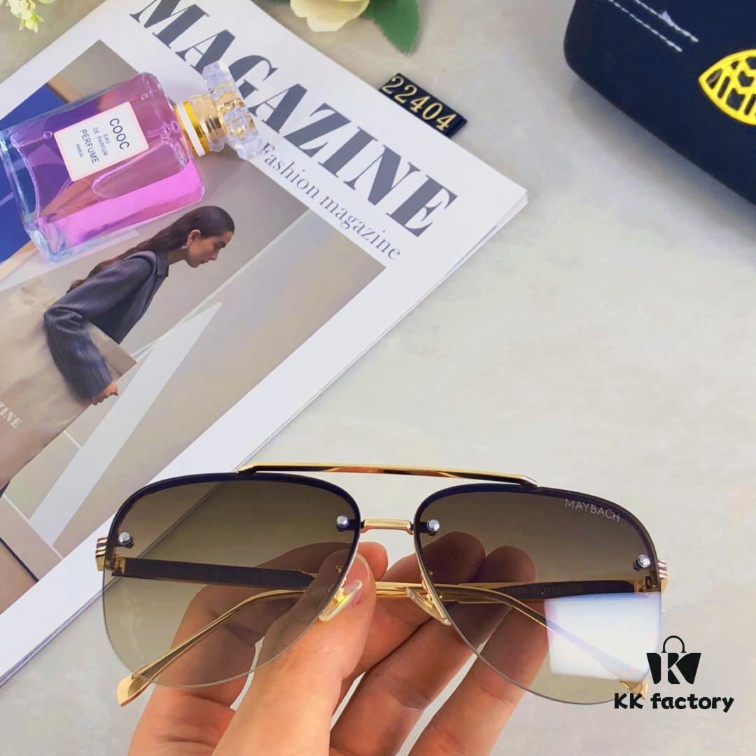 Maybac*ins Fashionable Metal Double-Bridge Oversized Pilot Sunglasses, Stylish Unisex Sun Glasses for Streetwear and Casual Outdoor Use with Strong Light Protection