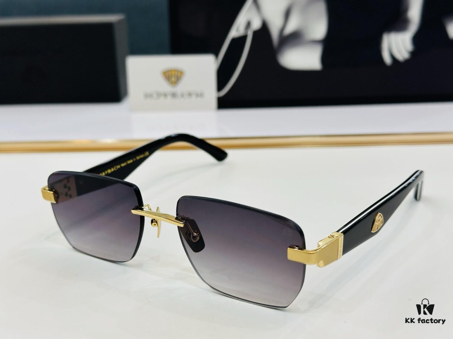 High-Quality MAYBACH Z22 Sunglasses, Exquisite Craftsmanship, Premium Feel, UV Protection, Size: 56-19-140