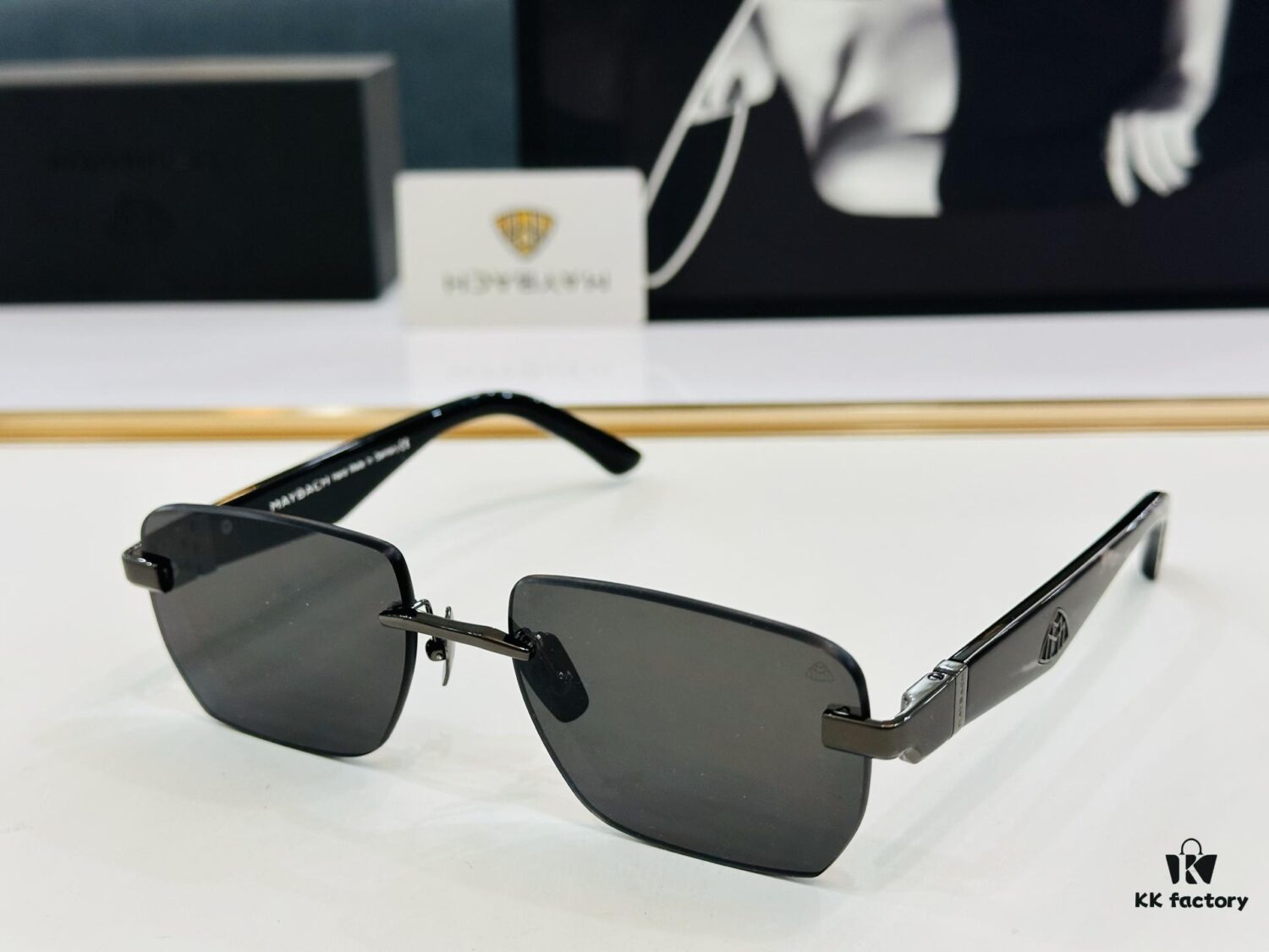 High-Quality MAYBACH Z22 Sunglasses, Exquisite Craftsmanship, Premium Feel, UV Protection, Size: 56-19-140