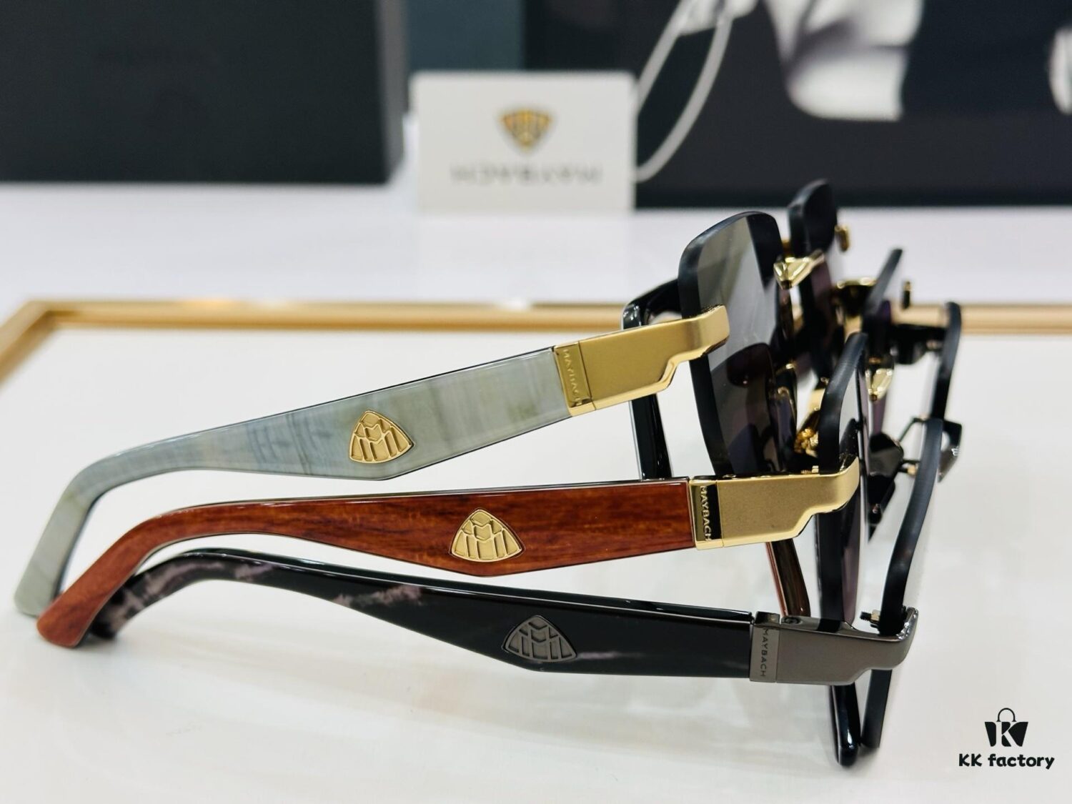 High-Quality MAYBACH Z22 Sunglasses, Exquisite Craftsmanship, Premium Feel, UV Protection, Size: 56-19-140