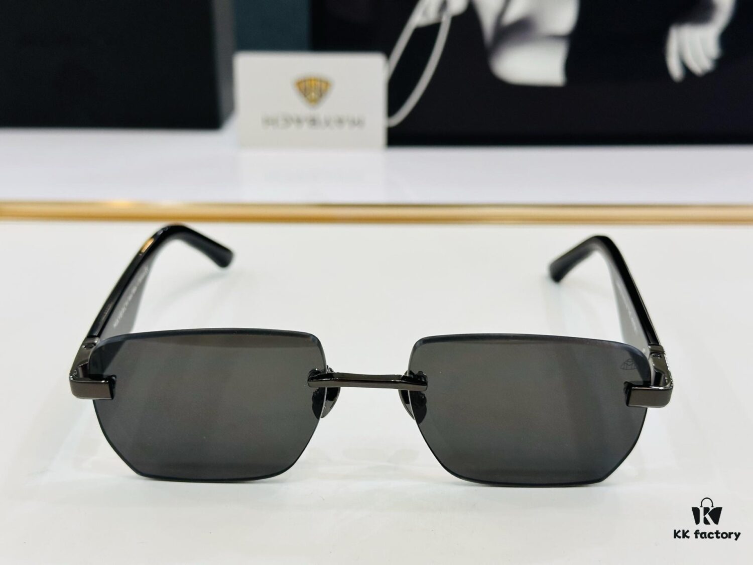 High-Quality MAYBACH Z22 Sunglasses, Exquisite Craftsmanship, Premium Feel, UV Protection, Size: 56-19-140