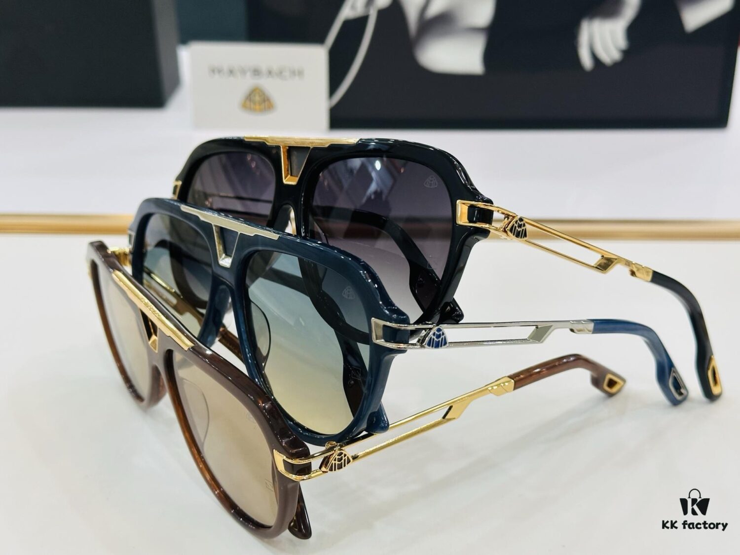 High-Quality MAYBACH Z125 Sunglasses, Exquisite Craftsmanship, Premium Feel