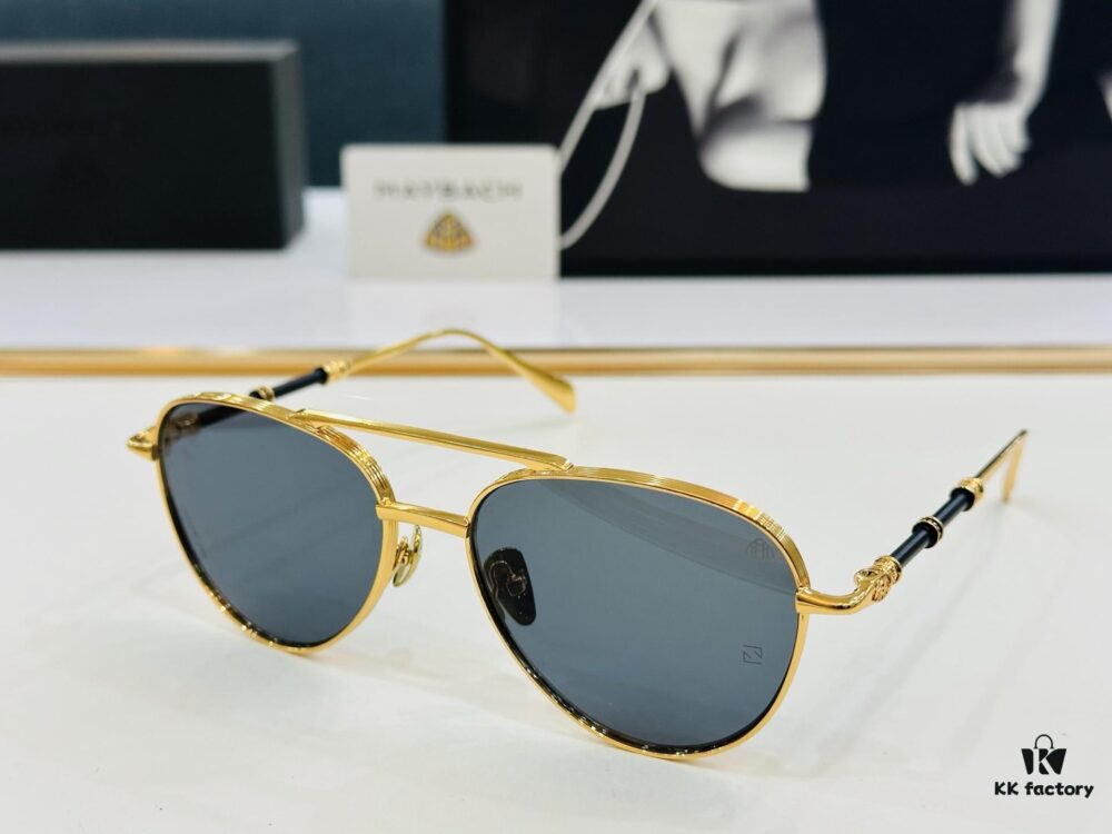 High-Quality MAYBAC*H Z138 Sunglasses, Exquisite Craftsmanship, Premium Feel, Size 57-16-145, XL Frame