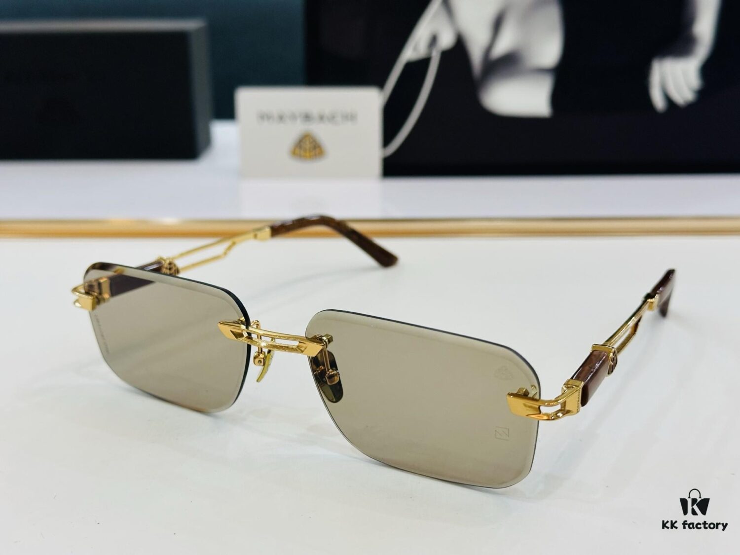 High-Quality MAYBACH Z118 Sunglasses, Exquisite Craftsmanship, Premium Feel, Size 60-18-143, XL Frame