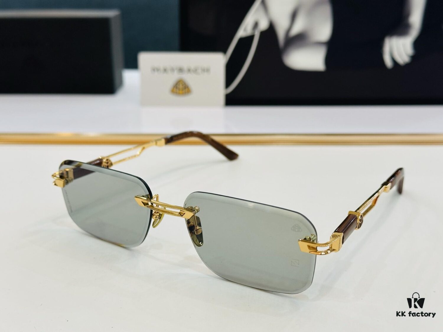 High-Quality MAYBACH Z118 Sunglasses, Exquisite Craftsmanship, Premium Feel, Size 60-18-143, XL Frame