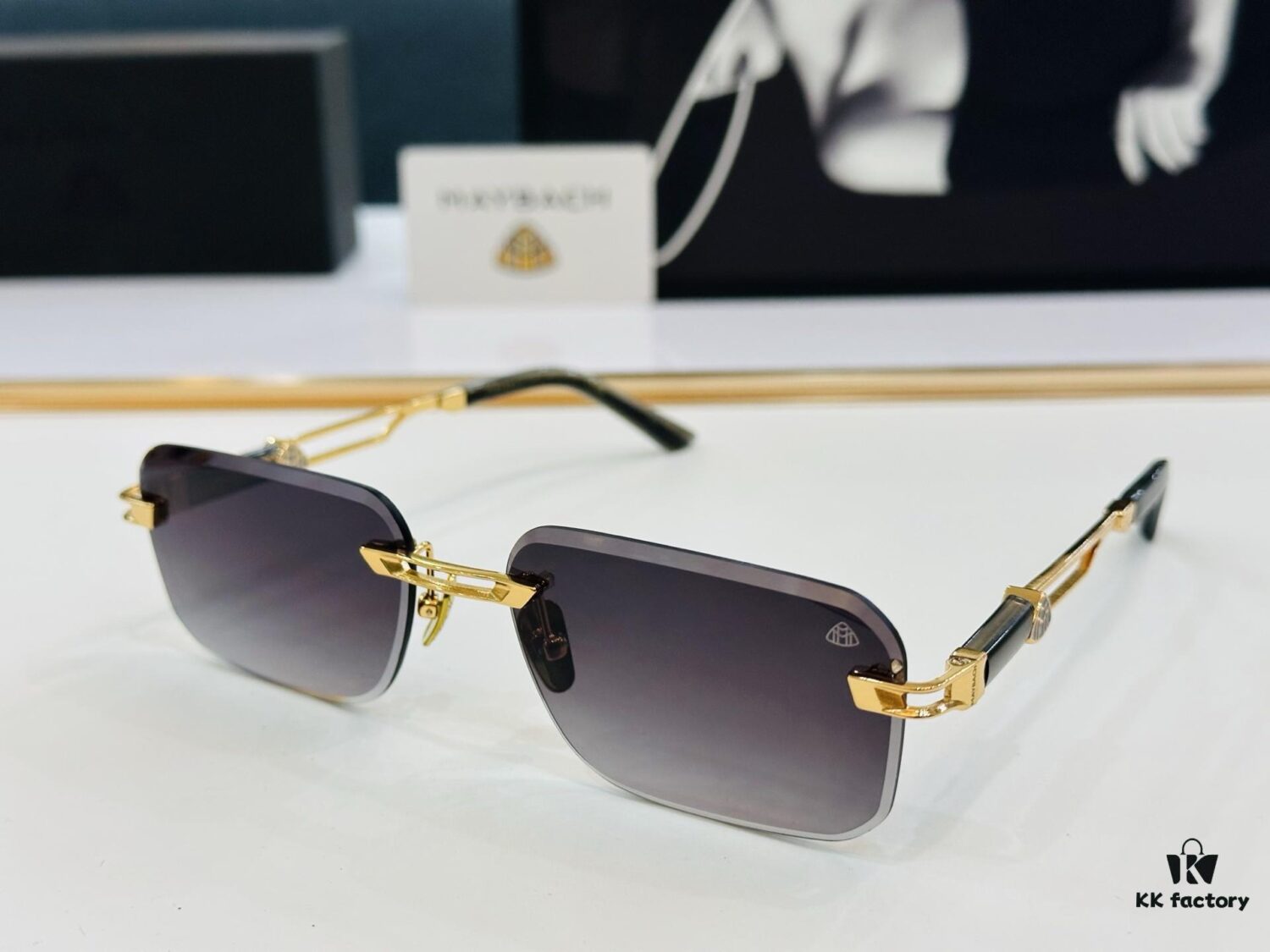 High-Quality MAYBACH Z118 Sunglasses, Exquisite Craftsmanship, Premium Feel, Size 60-18-143, XL Frame