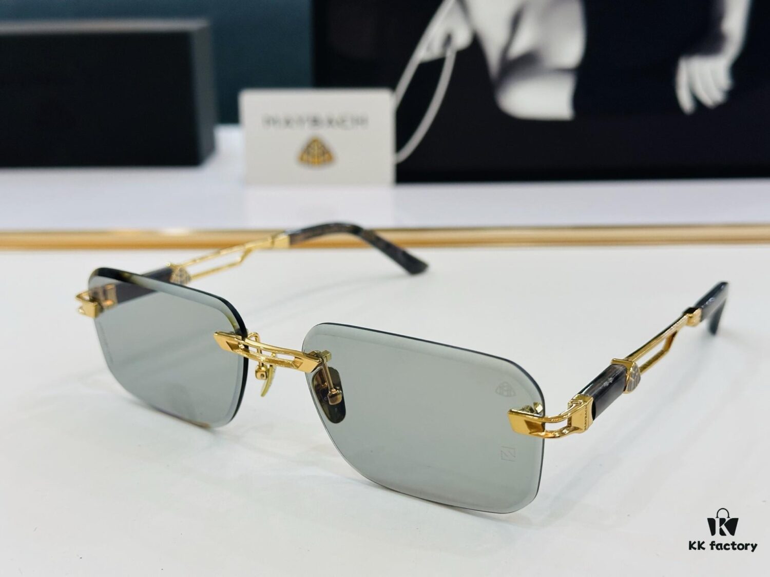High-Quality MAYBACH Z118 Sunglasses, Exquisite Craftsmanship, Premium Feel, Size 60-18-143, XL Frame