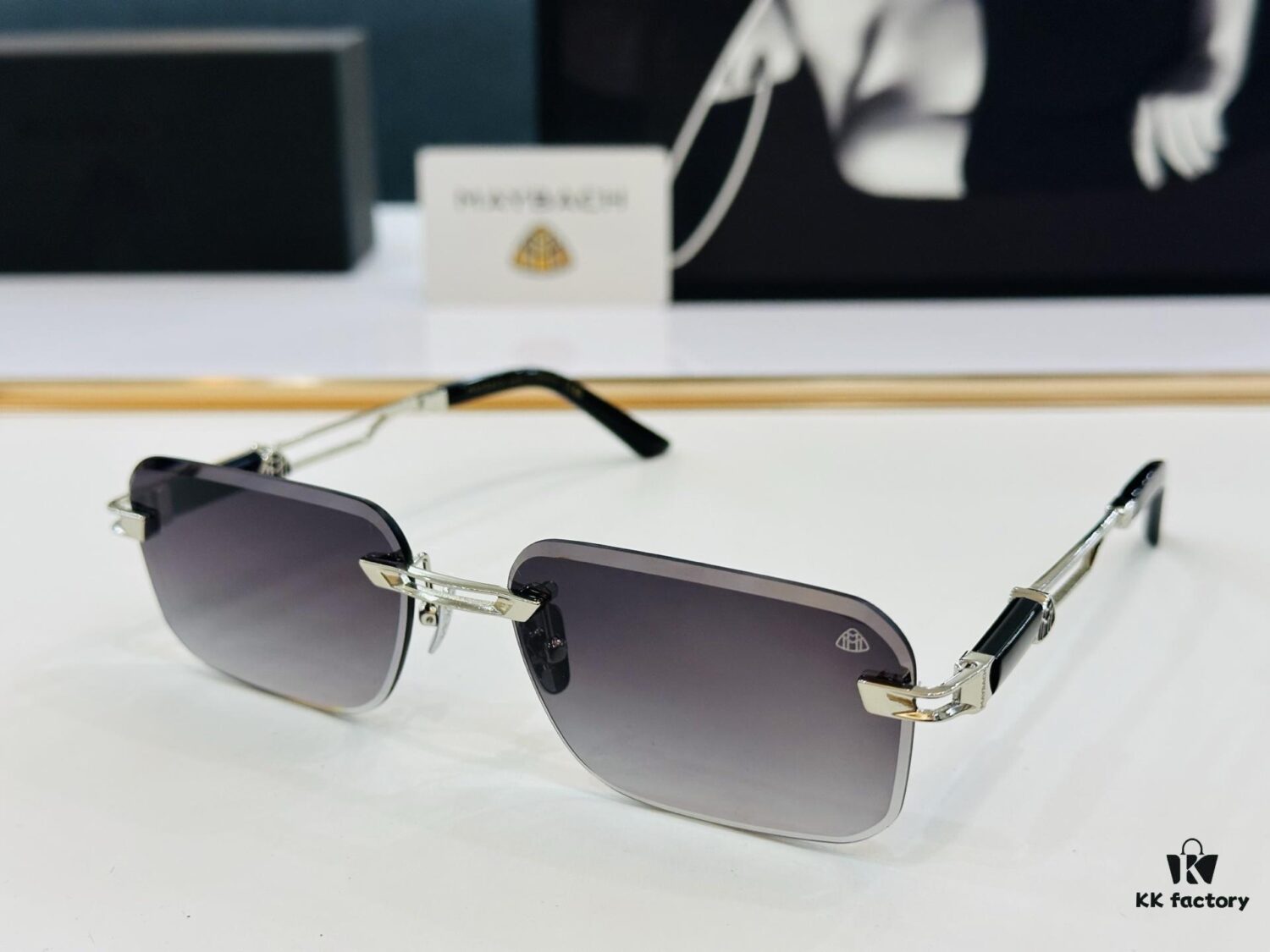 High-Quality MAYBACH Z118 Sunglasses, Exquisite Craftsmanship, Premium Feel, Size 60-18-143, XL Frame
