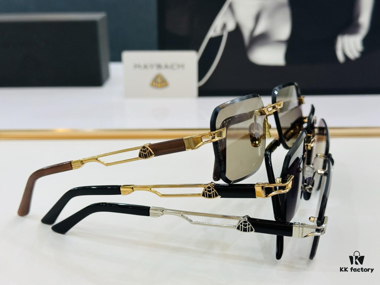 High-Quality MAYBACH Z118 Sunglasses, Exquisite Craftsmanship, Premium Feel, Size 60-18-143, XL Frame