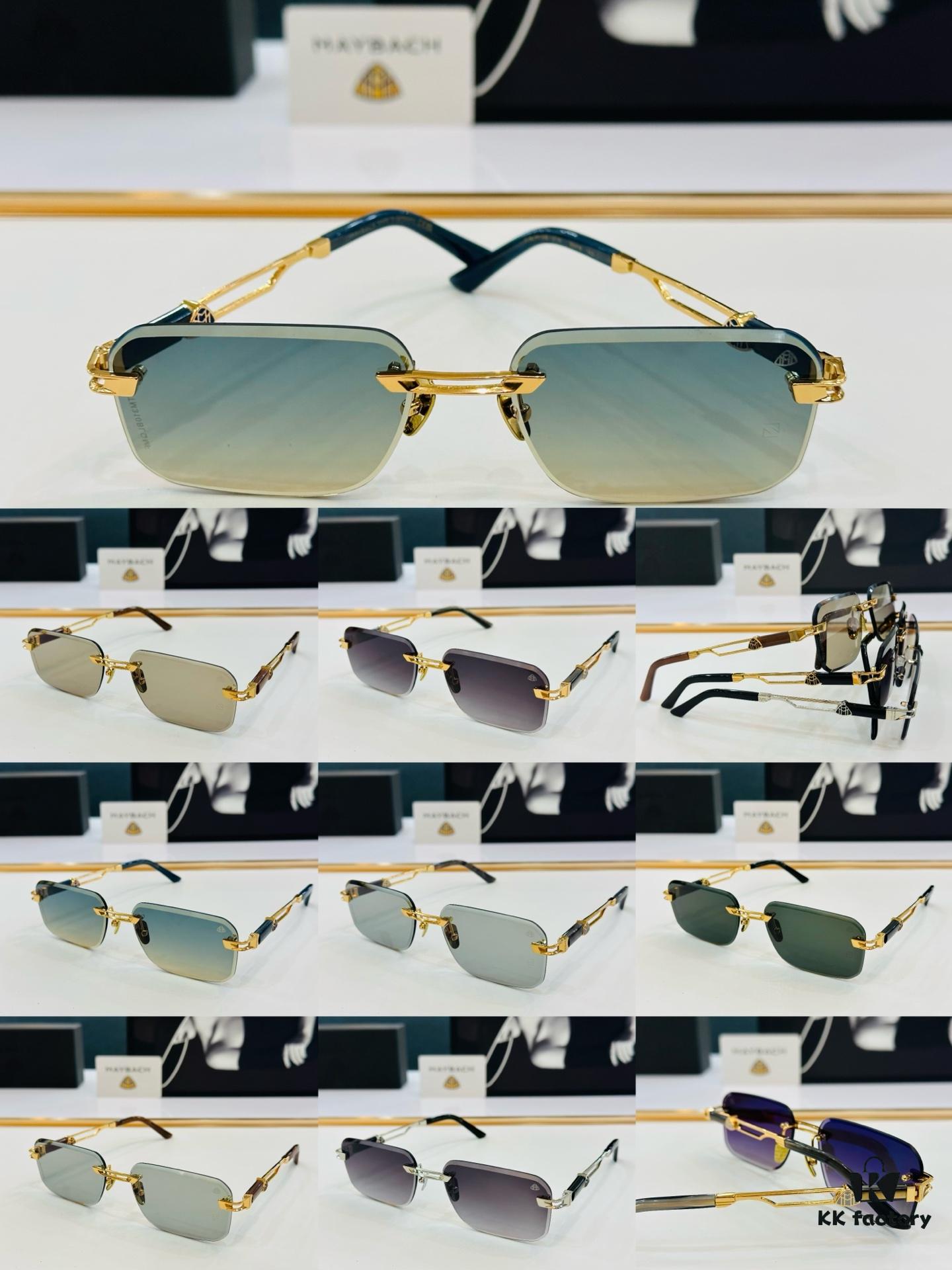 High-Quality MAYBACH Z118 Sunglasses, Exquisite Craftsmanship, Premium Feel, Size 60-18-143, XL Frame