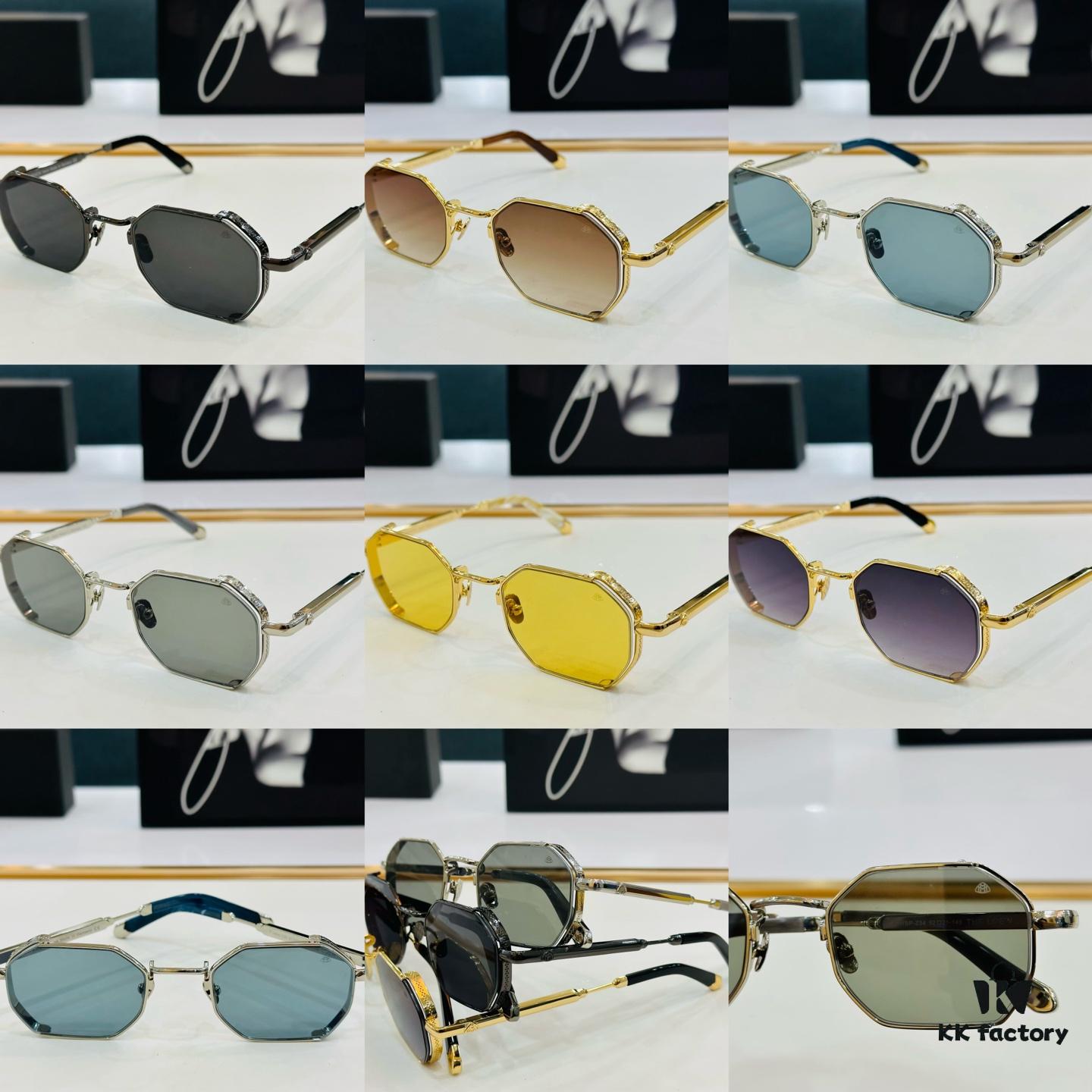 High-Quality MAYBACH Z33 Sunglasses, Exquisite Craftsmanship, Premium Feel, Size: 52-21-145