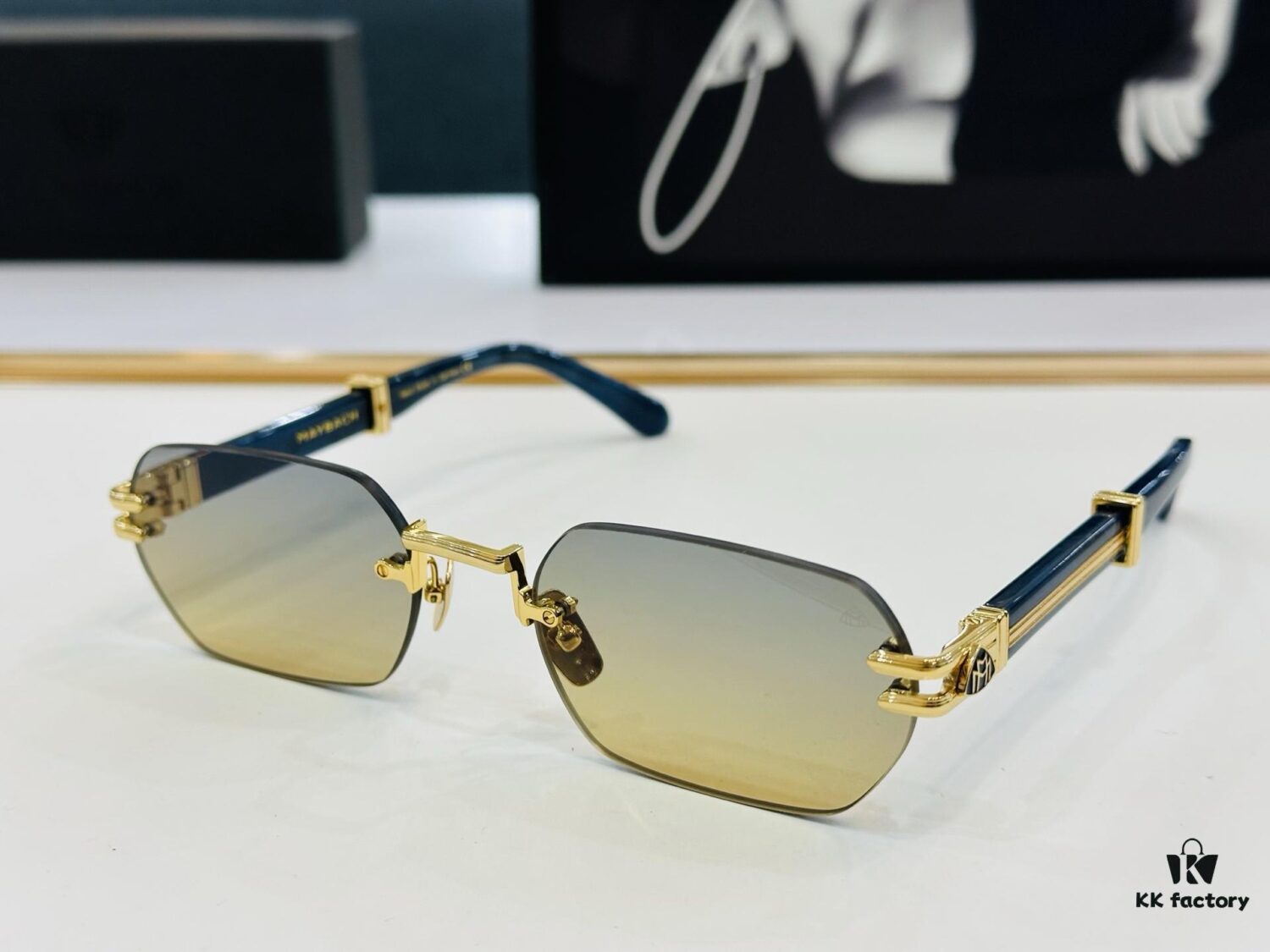 High-Quality MAYBACH Z22 Sunglasses, Exquisite Craftsmanship, Premium Feel, Size: 57□21-145