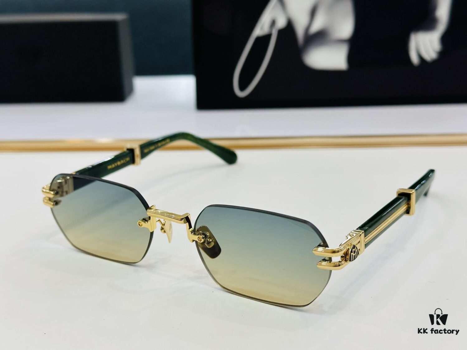 High-Quality MAYBACH Z22 Sunglasses, Exquisite Craftsmanship, Premium Feel, Size: 57□21-145