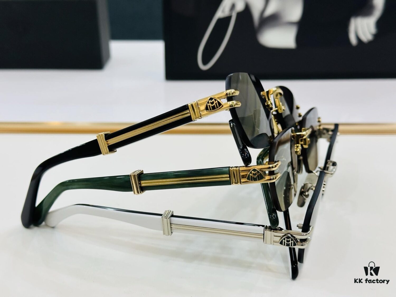 High-Quality MAYBACH Z22 Sunglasses, Exquisite Craftsmanship, Premium Feel, Size: 57□21-145