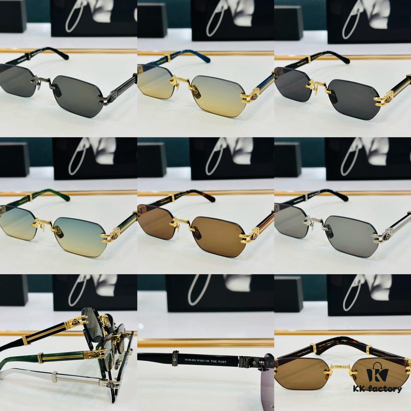 High-Quality MAYBACH Z22 Sunglasses, Exquisite Craftsmanship, Premium Feel, Size: 57□21-145