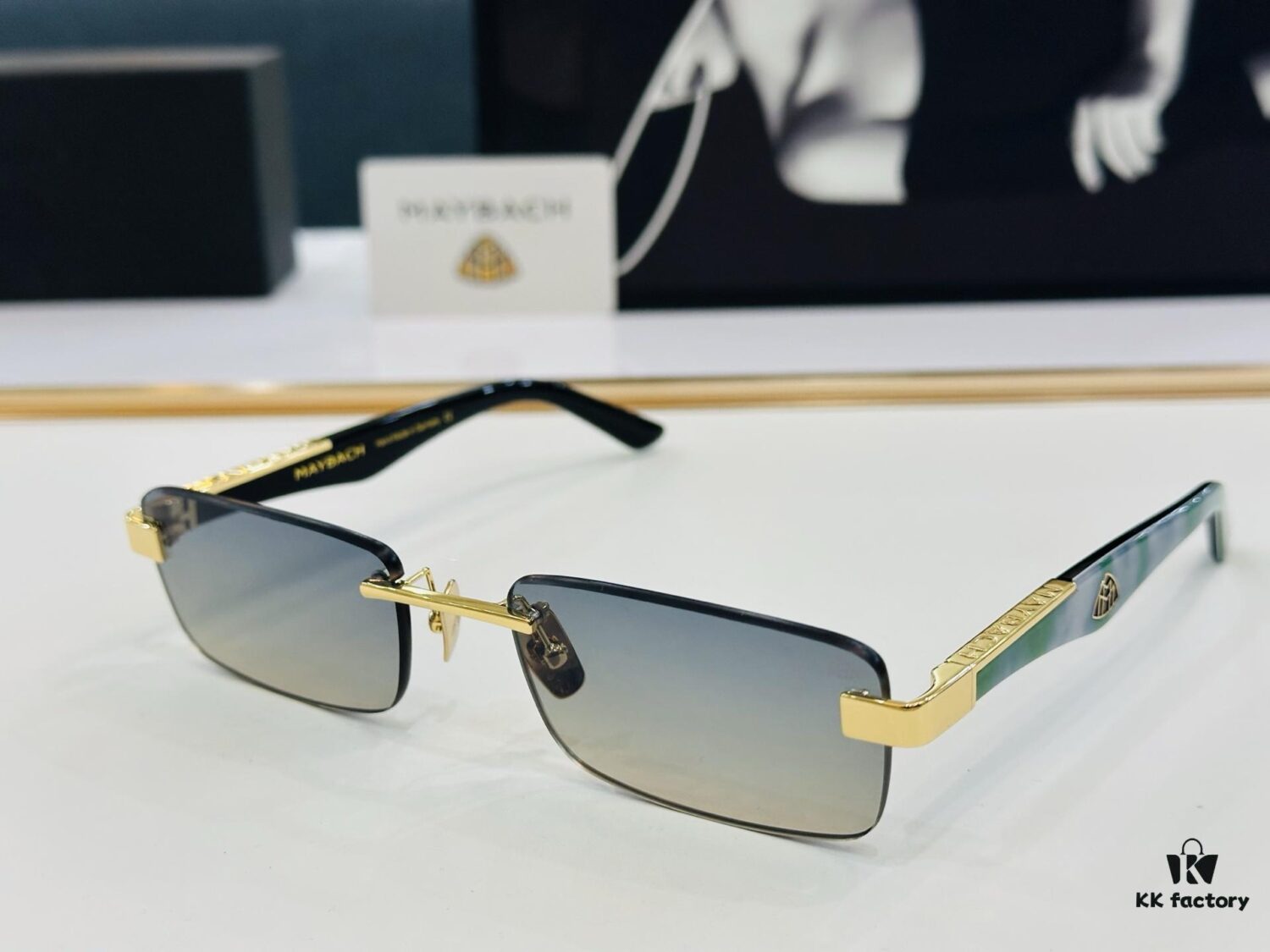 High-Quality MAYBACH Z25 Sunglasses, Exquisite Craftsmanship, Premium Feel, Size: 56-18-140