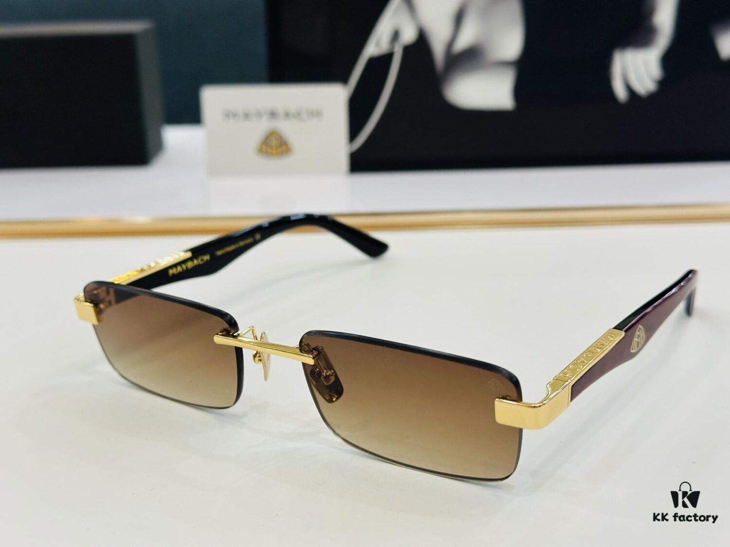 High-Quality MAYBACH Z25 Sunglasses, Exquisite Craftsmanship, Premium Feel, Size: 56-18-140